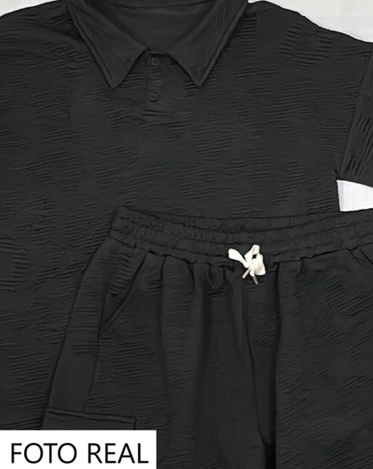 SSH009 - Conjunto Polo con Bermuda Cargo para Caballero