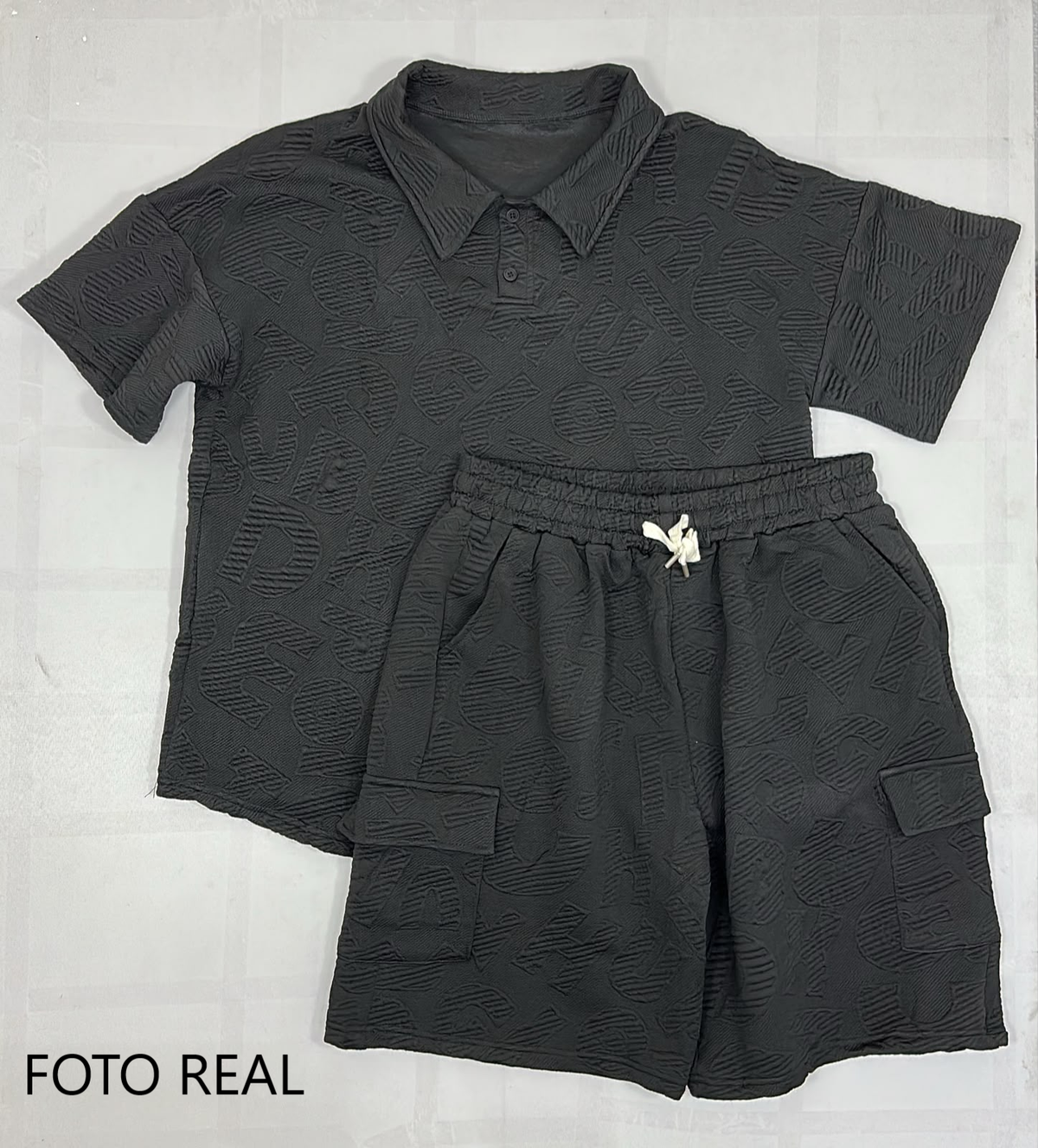 SSH009 - Conjunto Polo con Bermuda Cargo para Caballero