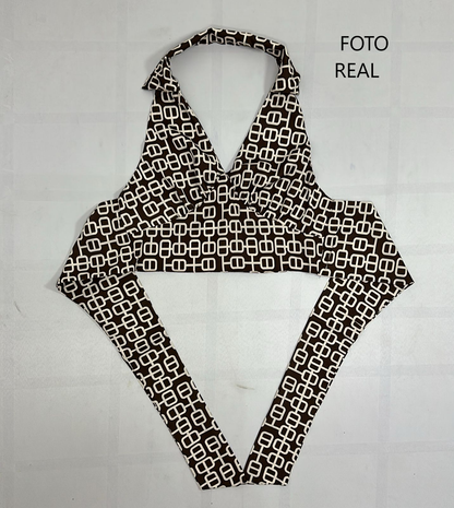 7057 - Blusa Halter con Espalda Descubierta