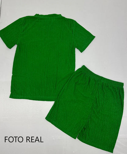 VCC940 - Conjunto Short Plisado