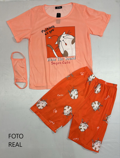 SUBB4 y 1 - Pijama con cubrebocas