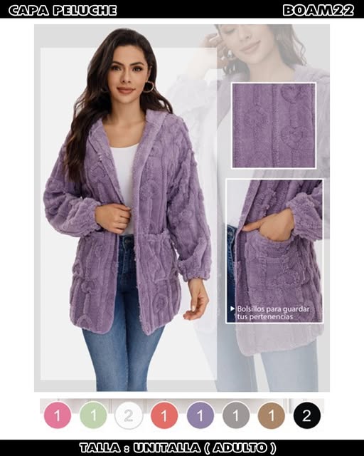 BOAM22 - ABRIGO PELUCHE