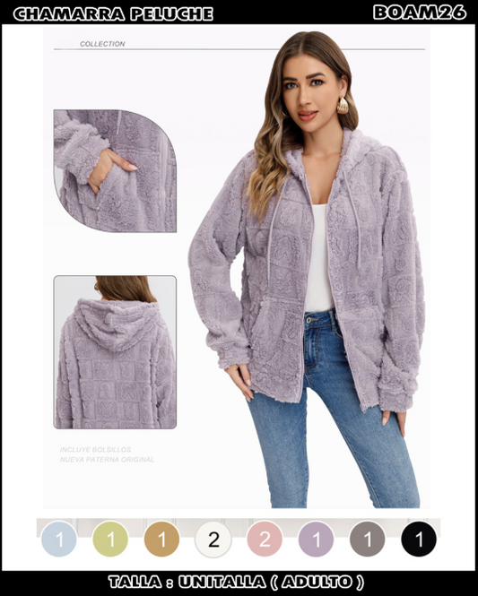 BOAM26 - Chamarra peluche