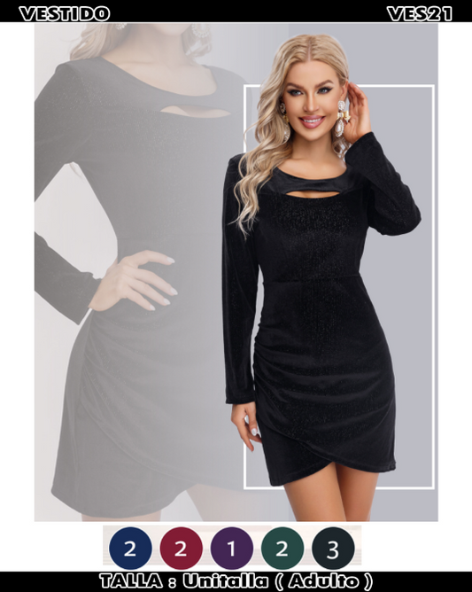 VES21 - Vestido terciopelo