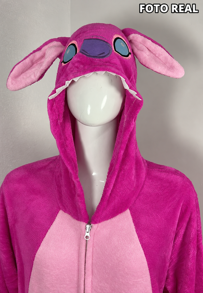 DM138FU - Mameluco Lilo & Stitch Rosa