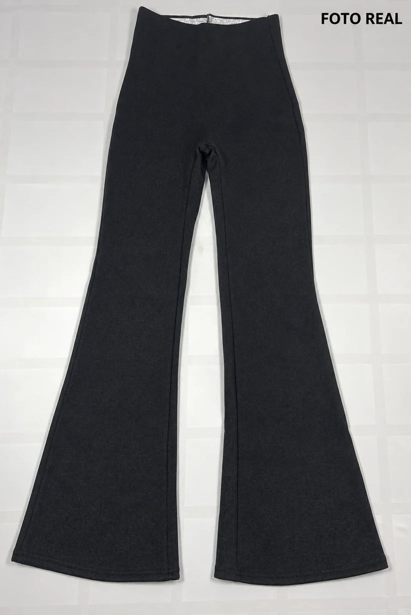 JSLEG001 - Leggings Térmicos Acampanados de Cintura Alta