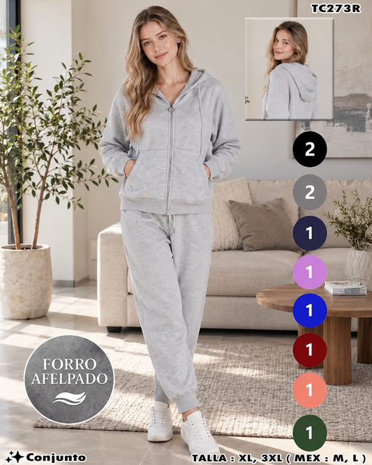 TC273R - Conjunto Afelpado para Dama