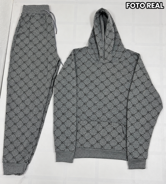 TH442R - Conjunto Afelpado para Caballero con Capucha