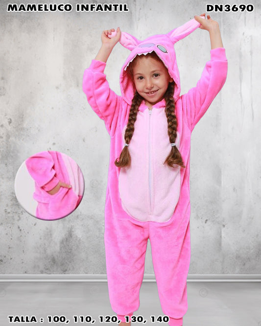 DN3722BL - Mameluco Infantil Lilo & Stitch
