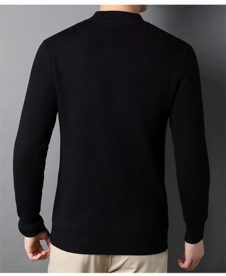 VS902 - Suéter para hombre cuello mock
