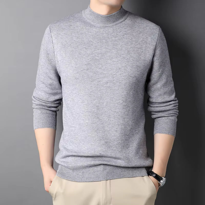 VS902 - Suéter para hombre cuello mock