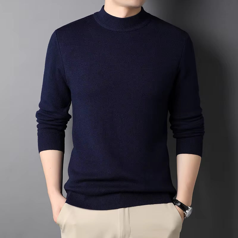 VS902 - Suéter para hombre cuello mock