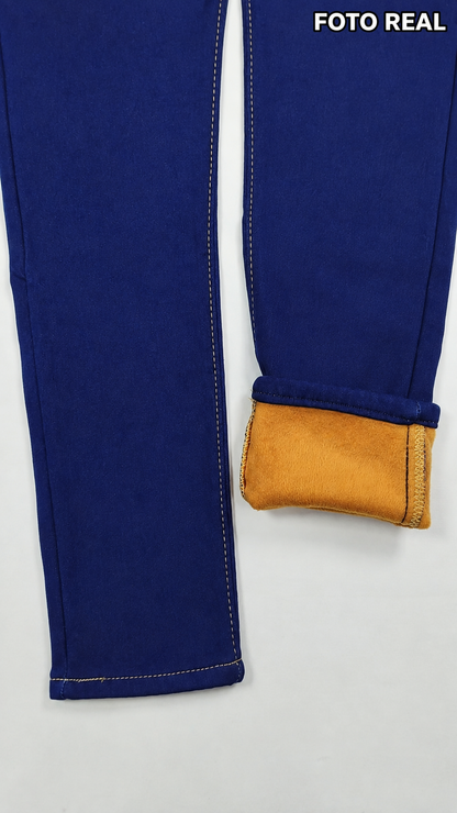 VMZ1054 - Pantalón de Mezclilla Afelpado para Dama