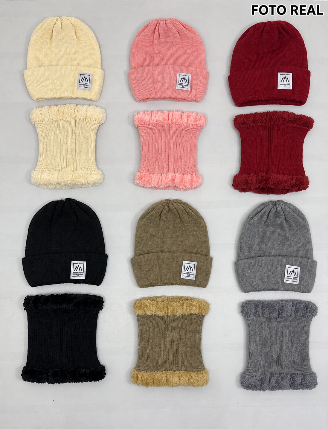 VH010 - Gorro con Bufanda Afelpada
