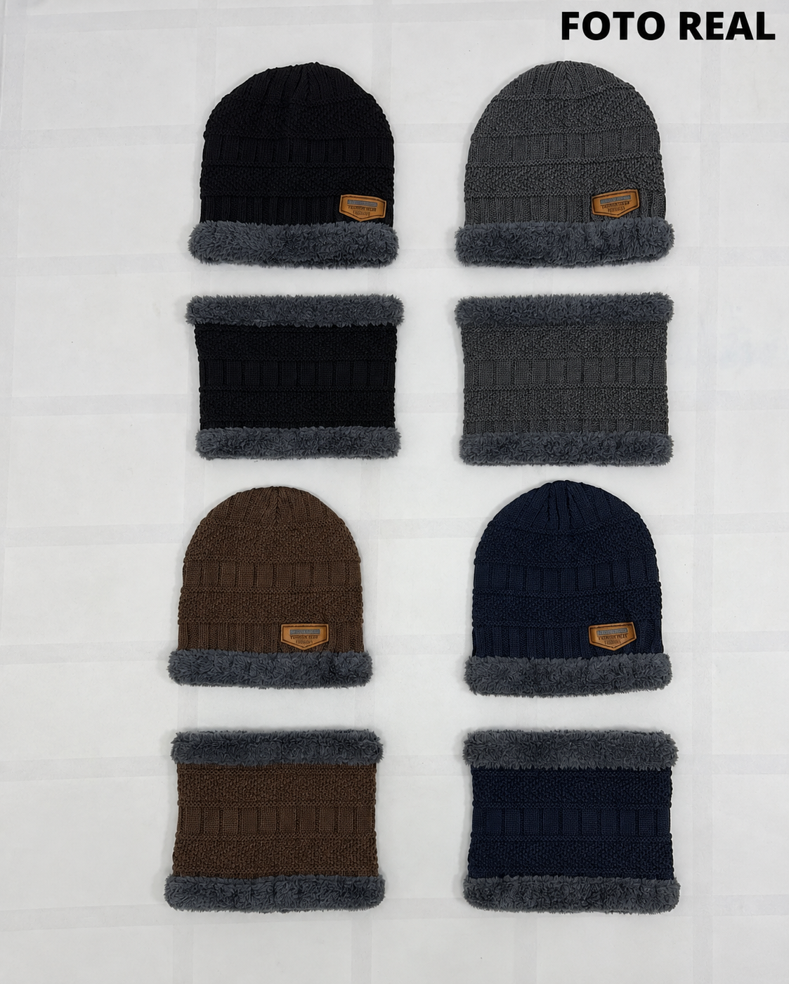 VHK002 - Gorro con Bufanda Infantil Afelpada