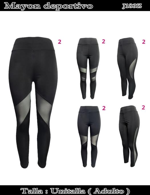 J183Z - LEGGINGS CON TRANSPARENCIA