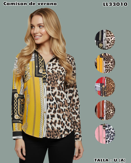 LL33010-CAMISA DE VERANO — Diseños elegidos por votación