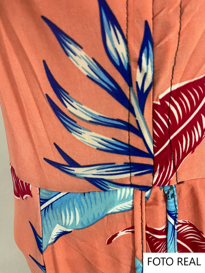LT157 - Vestido Tropical Asimétrico