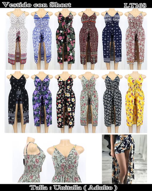 LT168 - Vestido con short