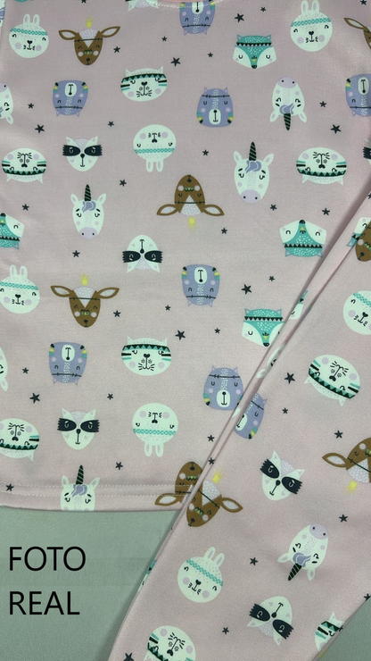 MKID100 - Conjunto Pijama Infantil Afelpado