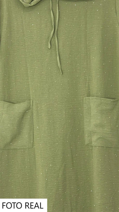 OPS62 - Vestido Casual con Capucha