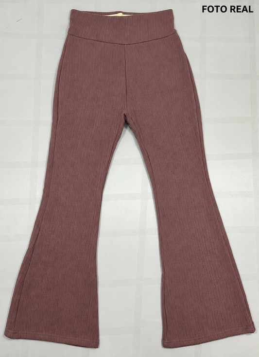 LEGT013 - Leggings Acampanados con Brillos e Interior Afelpado