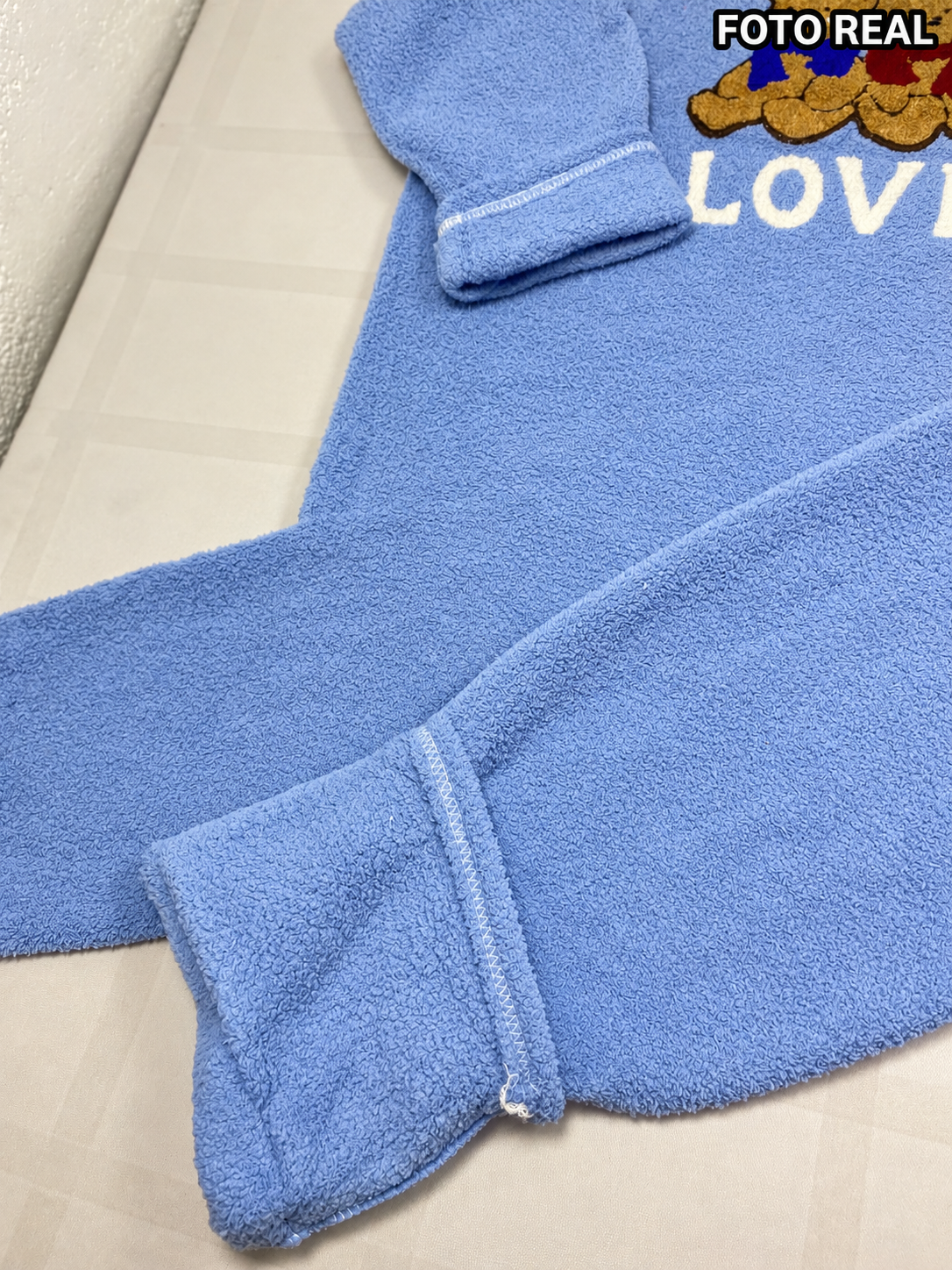 FK6322 - Conjunto de Pijama de Borrega con Ositos