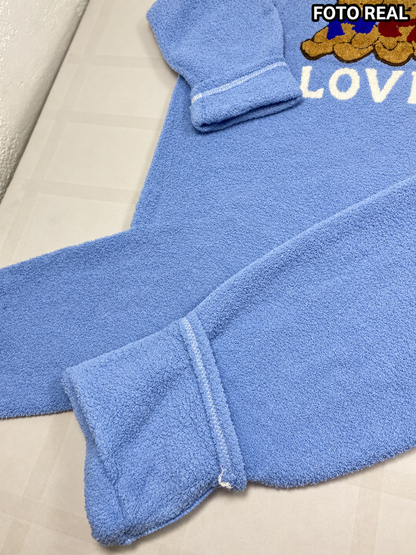 FK6322 - Conjunto de Pijama de Borrega con Ositos