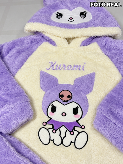 XFK052 - Conjunto Infantil Afelpado con Capucha de Personajes