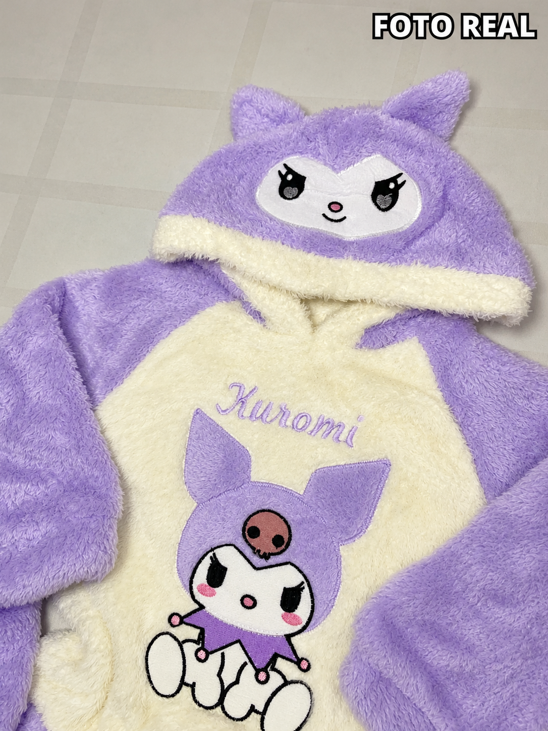 XFK052 - Conjunto Infantil Afelpado con Capucha de Personajes