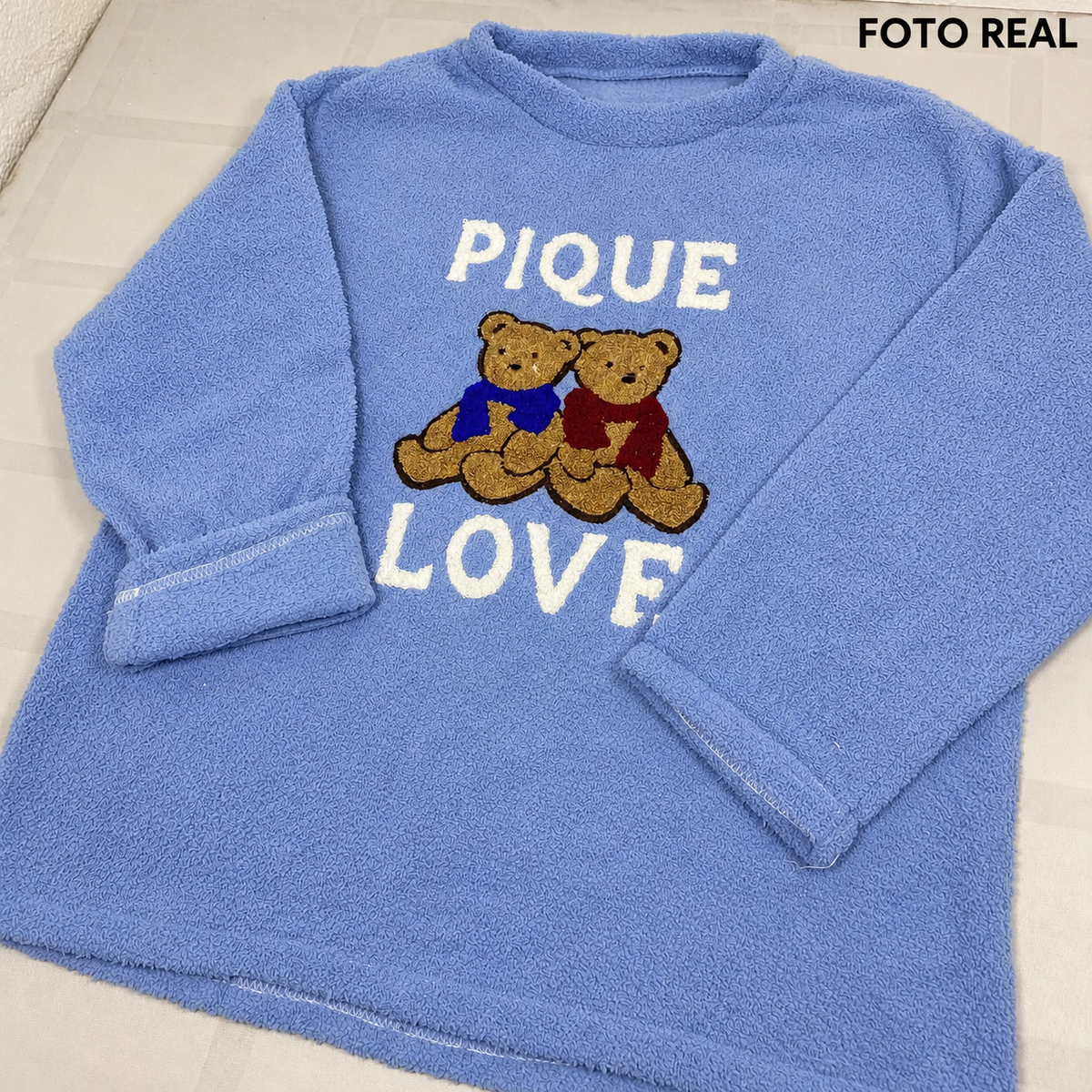 FK6322 - Conjunto de Pijama de Borrega con Ositos
