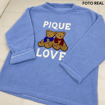 FK6322 - Conjunto de Pijama de Borrega con Ositos