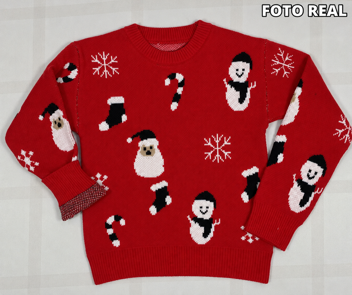 KXMAS100 - Suéter Navideño Infantil de Punto