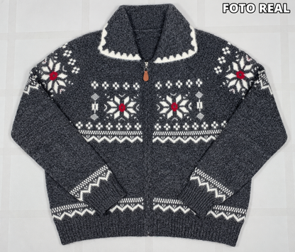 GDB4762 - Suéter Navideño de Punto con Cierre