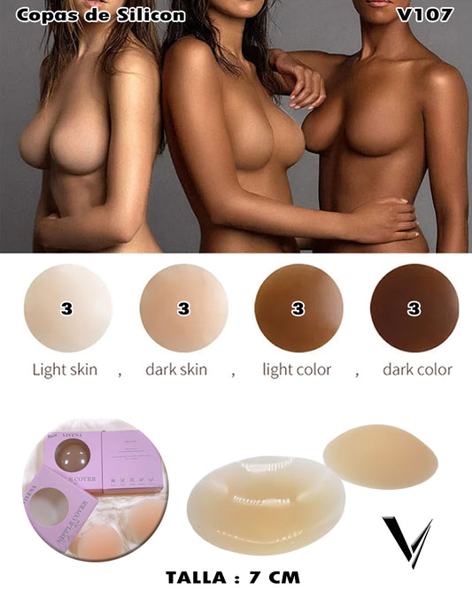 V107 - Copas de silicon copa 7cm Nuevo