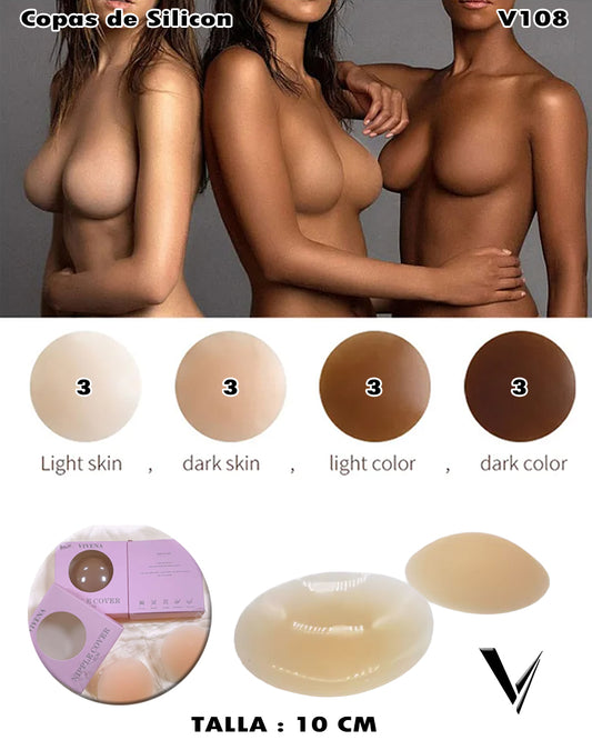 V108 - Copas de silicon copa 10cm Nuevo