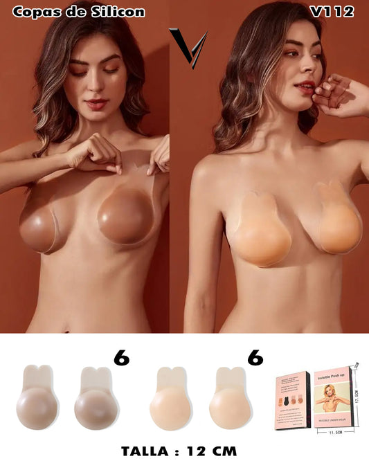 V112 - Copas de silicon Push up copa 12cm Nuevo