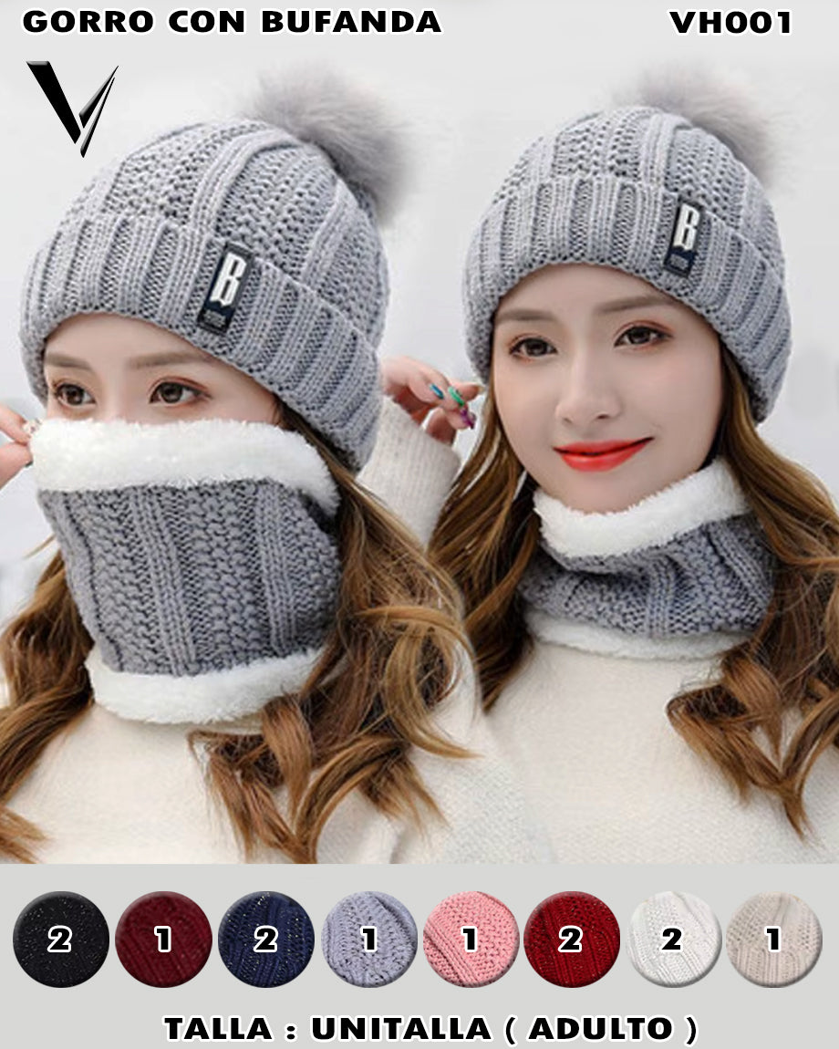 VH001 - Gorro con bufanda