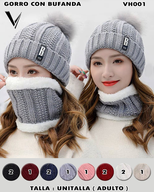 VH001 - Gorro con bufanda