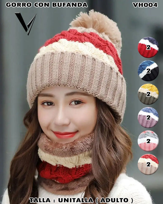 VH004 - Gorro con Bufanda