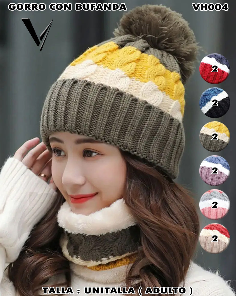 VH004 - Gorro con Bufanda