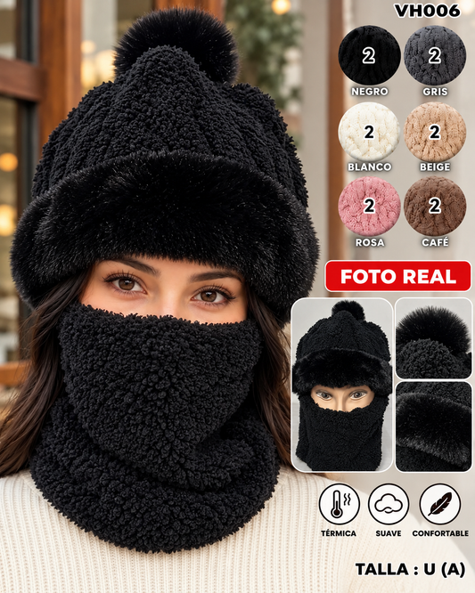 VH006 - Gorro con Cuello Afelpado