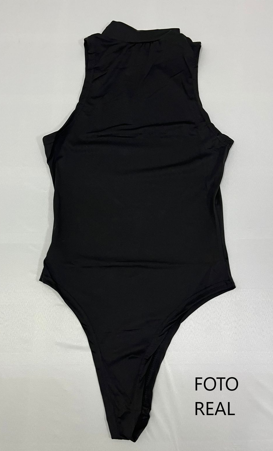 VODY02 - Body Básico Cuello Alto Sin Mangas