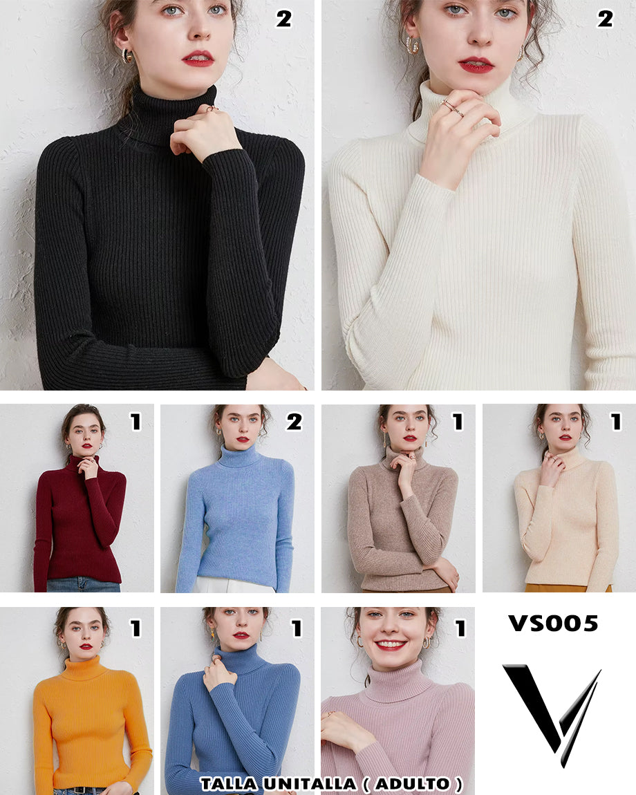 VS005 - Jersey de Cuello de Tortuga