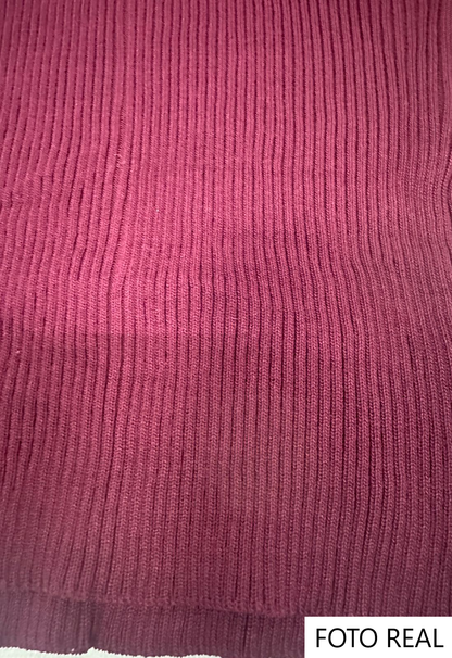 VS271 - Top halter cruzado de canalé