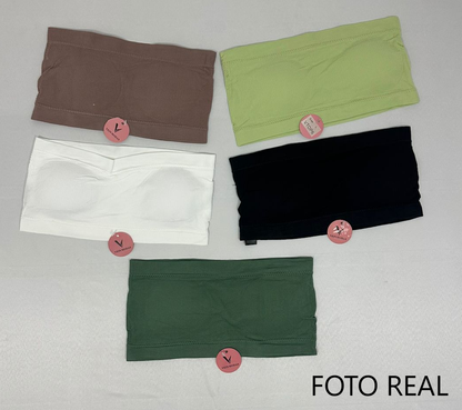 VTOP6 - Top strapless canalé