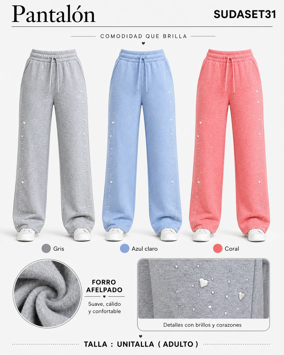 SUDASET31 - Pants afelpado