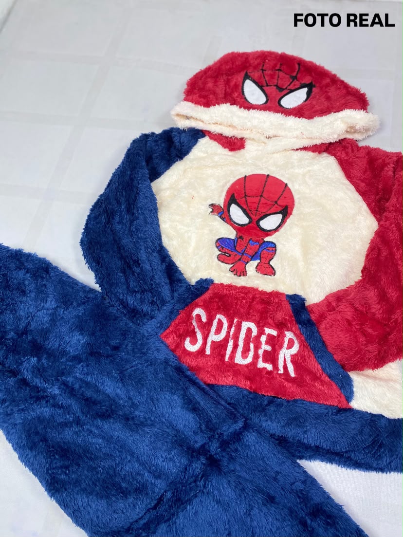 XFK0401 - Conjunto Infantil de Sudadera con Capucha y Pantalón Afelpado