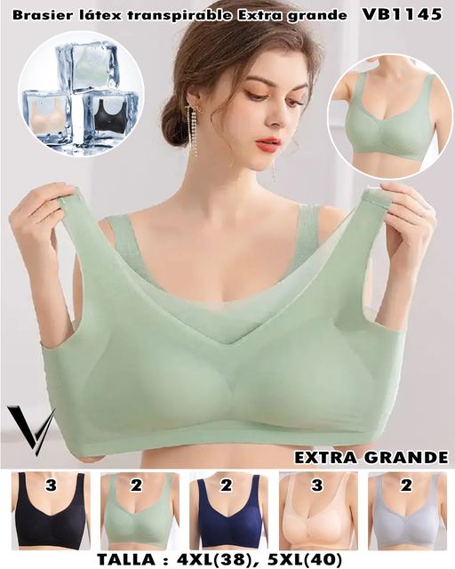 VB1145 - Brasier látex transpirable extra grande