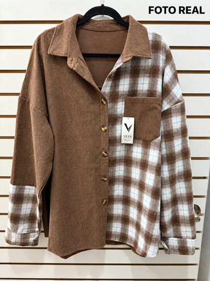 VCA1000 - Sobrecamisa de Pana y Cuadros Extra Grande
